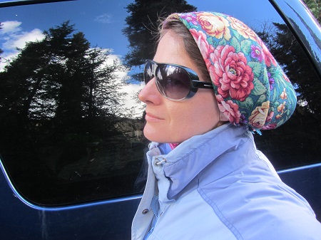 косынкой-шапочкой (Незнакомка 779-11 Н.Белокур)