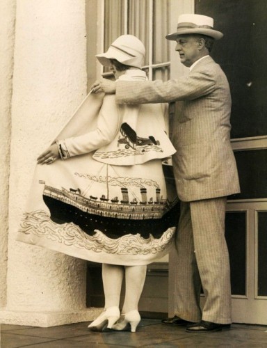 Оригинальный принт на текстиле, 1926 год, США.