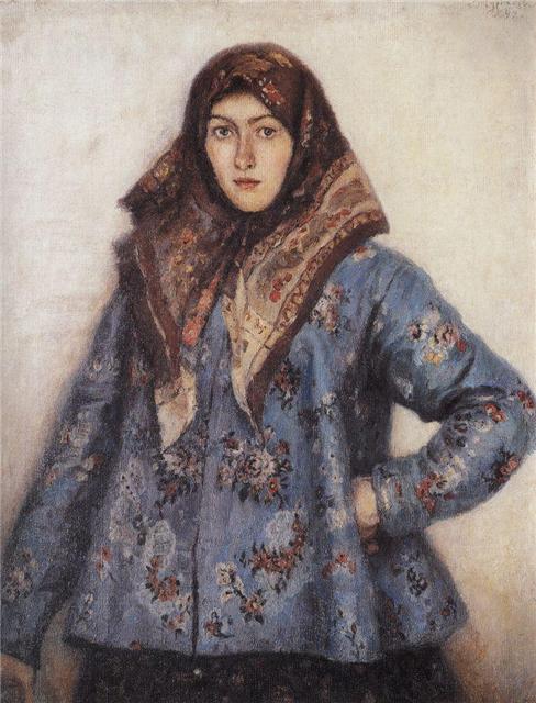 Суриков В.И. Портрет Л. Т. Маториной. Казачка 1892