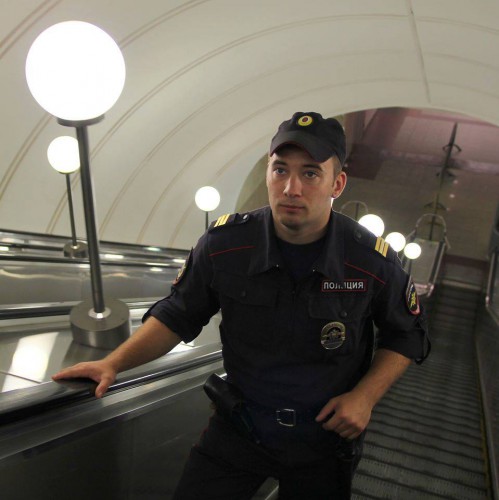 На фото Владислав Потатуев, сержант УВД метрополитена.