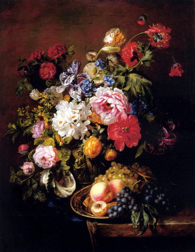 Flowers and Fruit.Marble Ledge