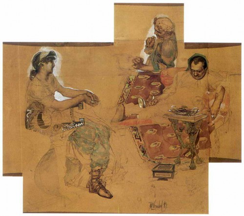 Пирующие римляне, 1883 год