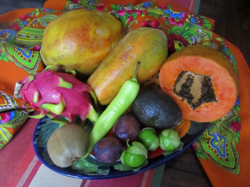 Папайя, Питайя (Dragon fruit), Киви, Авокадо, Томатилло, Венгерский Перец, Слива
