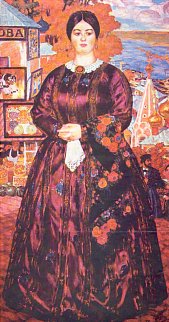 Кустодиев, &quot;Купчиха&quot; (1915, ГРМ),