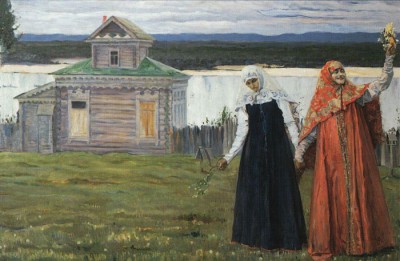 Михаил Васильевич Нестеров  В скиту (Сестры). 1916