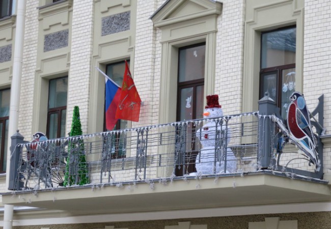 Балкон детского сада.