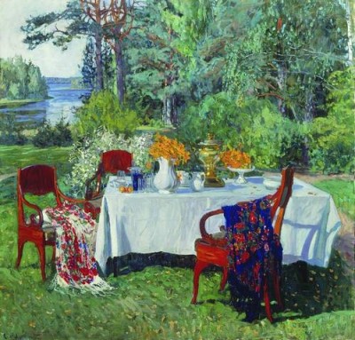 С.Жуковский Перед террасой. 1912-1913