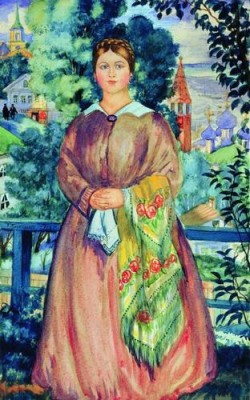 Борис Кустодиев Купчиха 1919