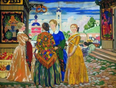 Б.Кустодиев Купчихи. 1912