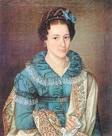П. С. Попов. Портрет Н. Е. Волковой (помещицы Вологодской губернии). 1824 год..jpg