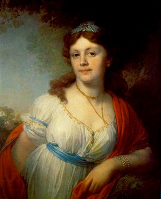 В.Боровиковский Портрет Е.Г. Темкиной. 1798.