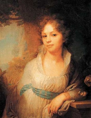 Владимир Лукич Боровиковский Портрет М. И. Лопухиной (1797)
