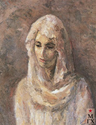 Р.Фальк В белой шали (портрет А. Щекин-Кротовой). 1946-1947 гг.