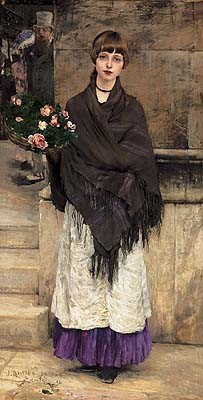 Жюль Бастиен-Лепаж.Marchande de Fleurs р Londre