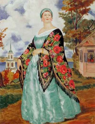Б.Кустодиев Купчиха 1923