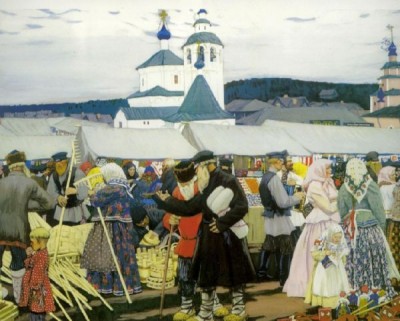 Б.Кустодиев, Ярмарка, 1906