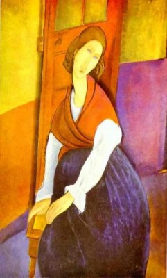 Амедео Модильяни, Жанна Эбютерн (гражданская жена), 1919. Частная коллекция