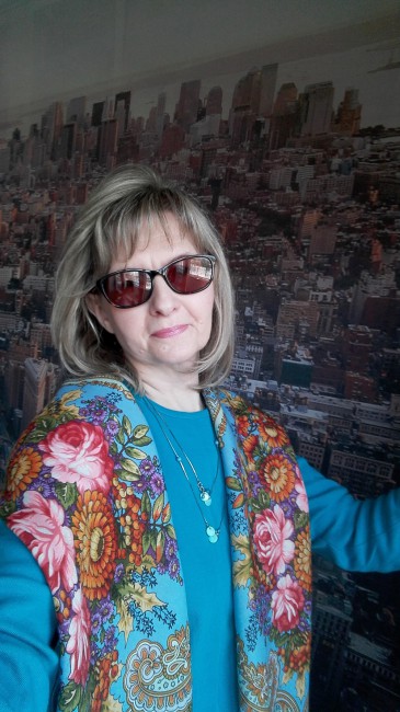 Платок  &quot;Осенние кружева&quot;, вид 11, 125х125 см, Художник: Фаворитова Елена