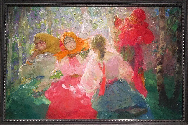 &quot;Крестьянки в роще&quot;, художник П.Д.Шмаров, 1949 год.