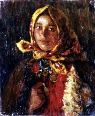 Архипов Абрам. Крестьянская девушка. Омск. 1920-е