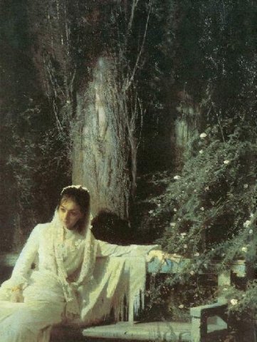 И.Н.Крамской. Лунная ночь (фрагмент), 1880.