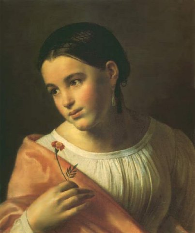 О.А.Кипренский Бедная Лиза, 1827.