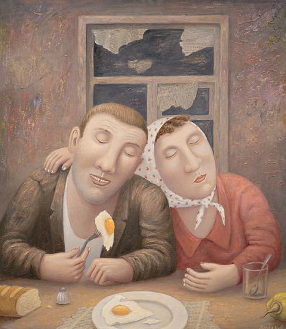 В.Любаров.Поздний ужин, 2006.