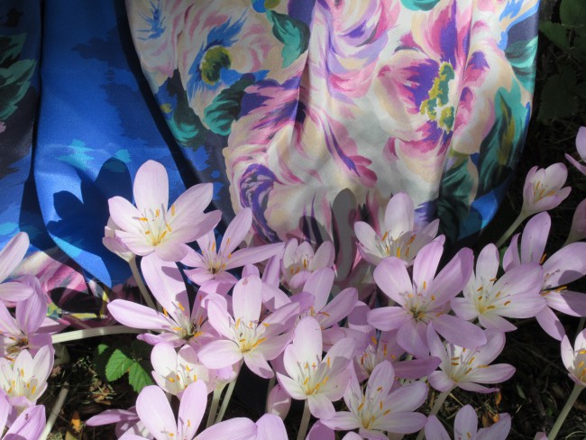 Платок шелковый (крепдешин) "Коварство и любовь", вид 14, 89х89 см<br />Художник: Жукова Елена