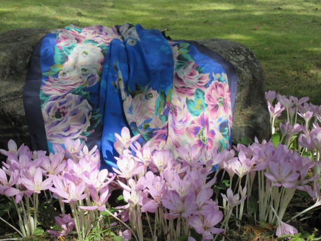 Платок шелковый (крепдешин) "Коварство и любовь", вид 14, 89х89 см<br />Художник: Жукова Елена