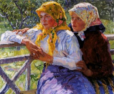 Н.П.Богданов-Бельский Латгальские девочки