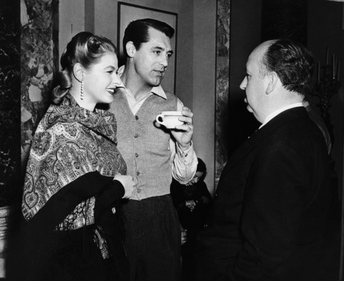 Ingrid Bergman, Cary Grant, Alfred Hitchcock
