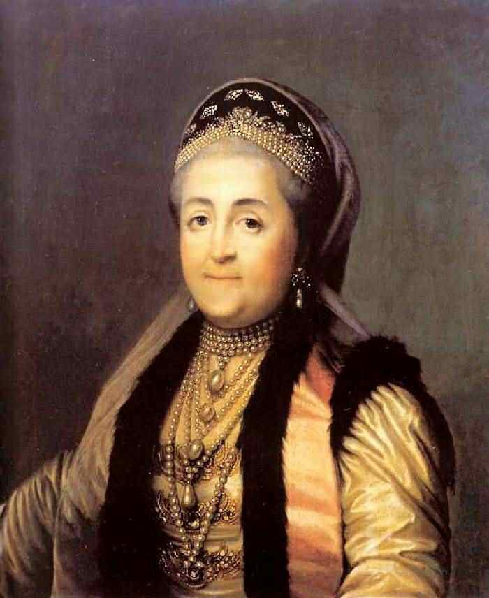 Екатерина II в шугае и кокошние. ГЭ