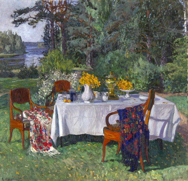 Перед террасой. 1912 год