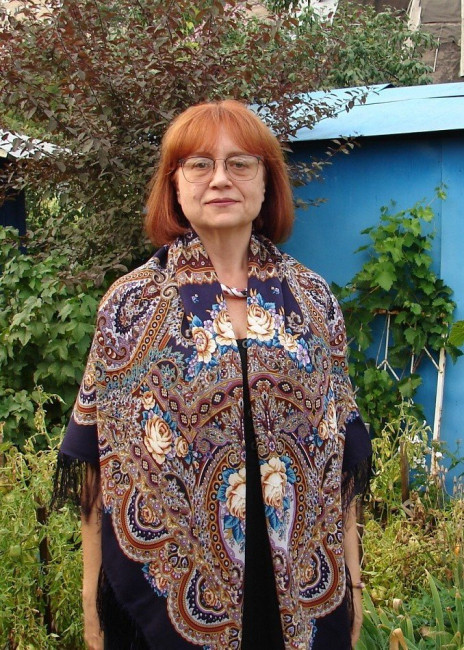 Платок шерстяной &quot;Русское раздолье&quot;-15,135х135, см, Жукова Елена