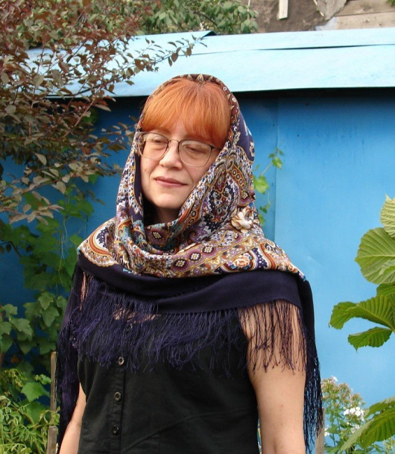 Платок шерстяной &quot;Русское раздолье&quot;-15,135х135, см, Жукова Елена