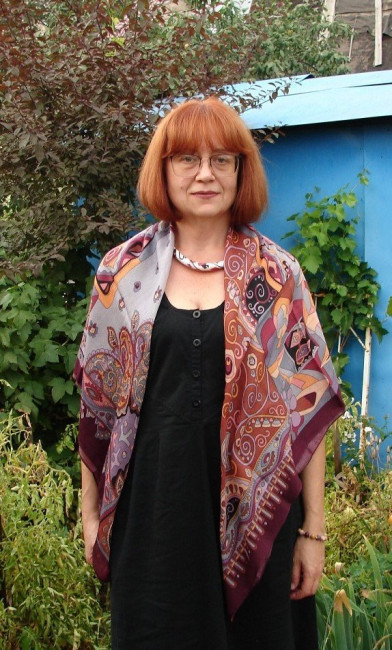 Платок &quot;Весенняя фантазия&quot;, -7, 115х115 см, Жукова Елена