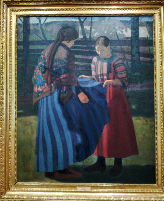 Юхо Вильхо Рессанен. Две девушки. 1916г, Финляндия