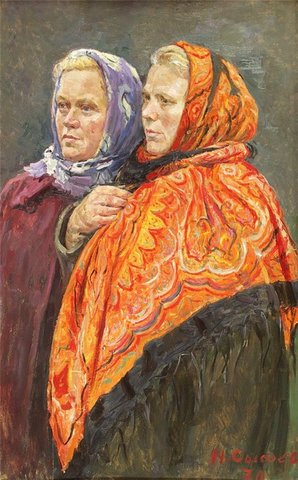 Сысоев Н.А. Женщины в платках 1970г.