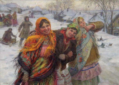 Праздничный день. Подруги 1941.jpg