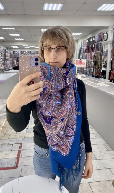 Фиалковые ночи 12, 146х146, шерсть