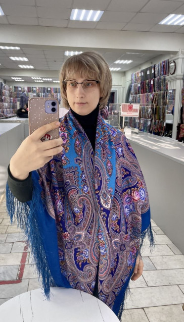 Фиалковые ночи 12, 146х146, шерсть