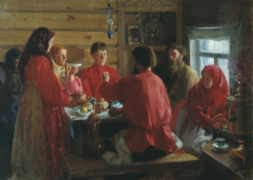 В крестьянской избе