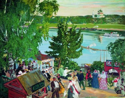 Гуляния на Волге. 1909