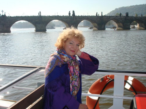 Княжеский-13 (Е.Немешаева), октябрь 2011 г., г. Прага, плывём по Влтаве, Карлов мост.