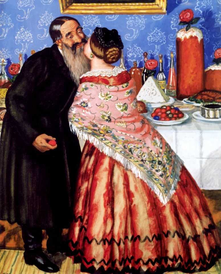 Пасхальный обряд (Христосованик). 1916