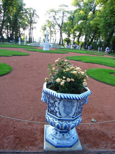 В летнем саду.