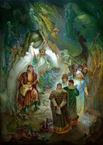 Федоскинская миниатюра с сайта http://gallerynikole.com/post205942627/