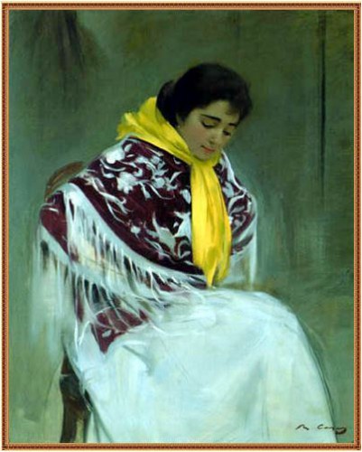 Ramon Casas i Carbó - Woman with Yellow Scarf.JPG