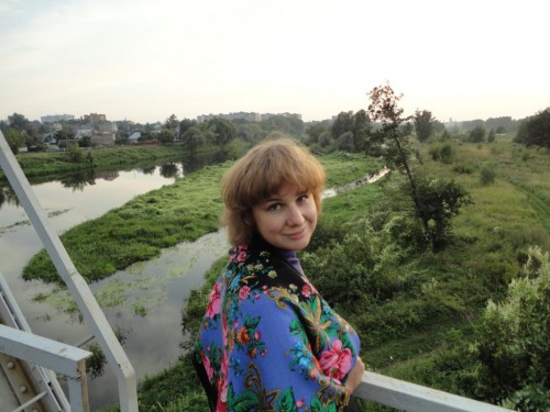 окраина Павловского Посада , вдали размыто ,кажись ,видна наша мануфактура