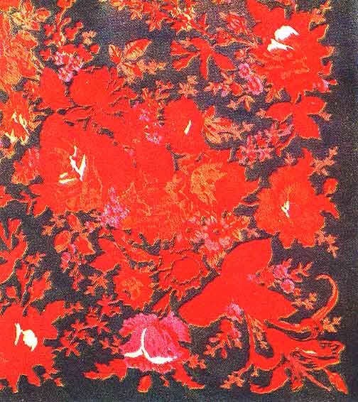 Постигов шаль &quot;Огненная&quot; 1964 г.